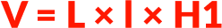 v = l × l × h1