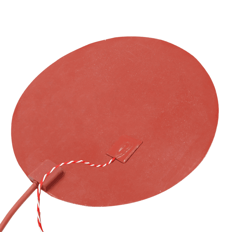 tissu chauffant circulaire silicone