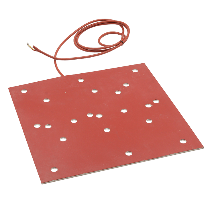 tissu silicone chauffant perce