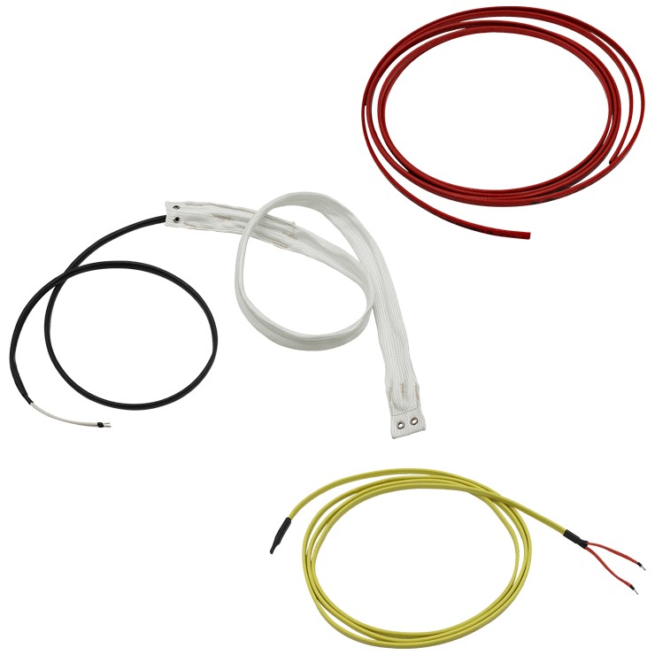 Heating cables and ribbons