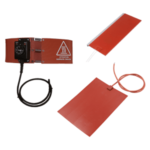 Tissus silicone chauffants
