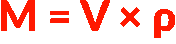 m v × ρ